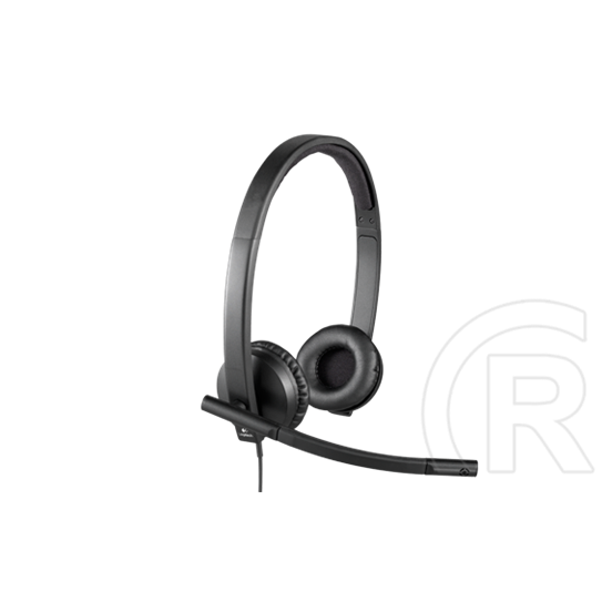 Logitech H570e mikrofonos fejhallgató (USB, fekete)