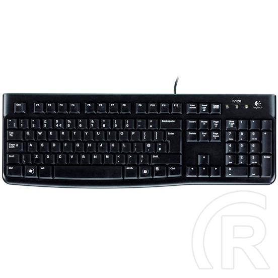 Logitech K120 billentyűzet (DE, USB, OME, fekete)