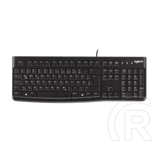 Logitech K120 billentyűzet (DE, USB, fekete, silent)