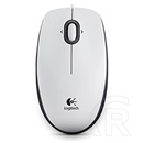 Logitech M100 optikai egér (USB, fehér)