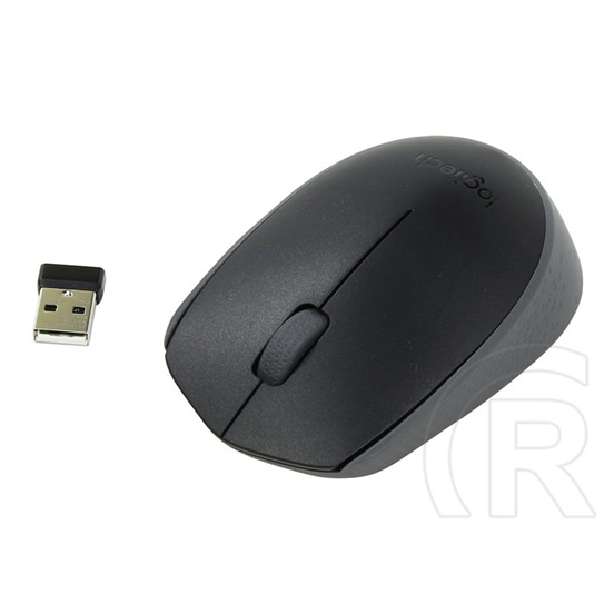 Logitech M171 cordless optikai egér (USB, fekete)