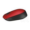 Logitech M171 cordless optikai egér (USB, piros-fekete)