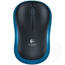 Logitech M185 cordless optikai egér (USB, kék-fekete)