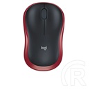 Logitech M185 cordless optikai egér (USB, piros)