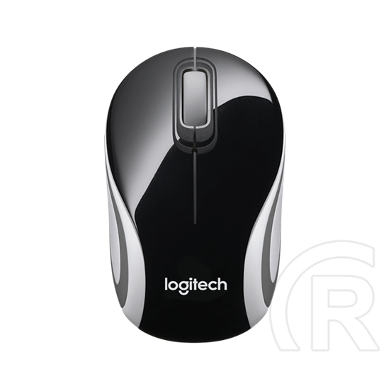 Logitech M187 cordless Mini optikai egér (USB, fekete)