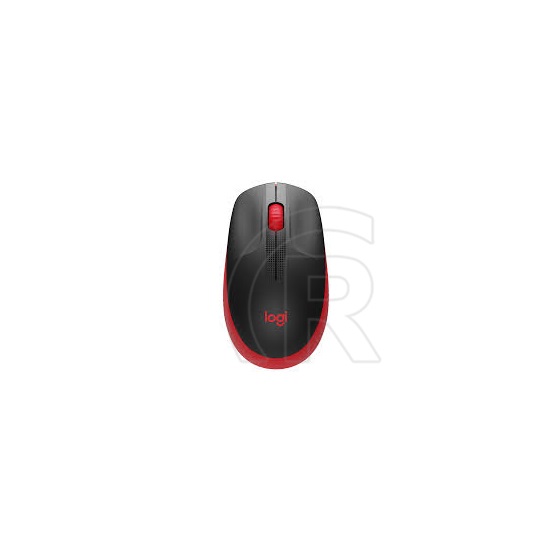 Logitech M190 cordless optikai egér (USB, piros)