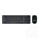 Logitech MK220 vezeték nélküli billentyűzet és egér szett (USB vevő, gravírozott magyar kiosztás, fekete)