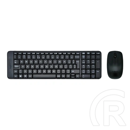 Logitech MK220 vezeték nélküli billentyűzet és egér szett (USB vevő, gravírozott magyar kiosztás, fekete)
