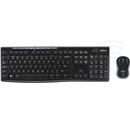 Logitech MK270 cordless billentyűzet + egér (DE, USB, fekete)