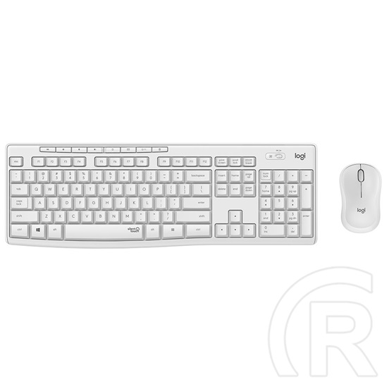 Logitech MK295 Silent Wireless Desktop billentyűzet + egér (US, USB, fehér)