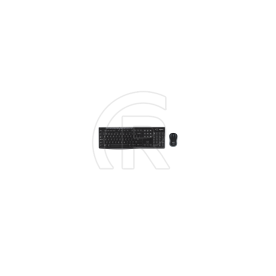 Logitech MK370 vezeték nélküli billentyűzet és egér (US, USB, fekete)