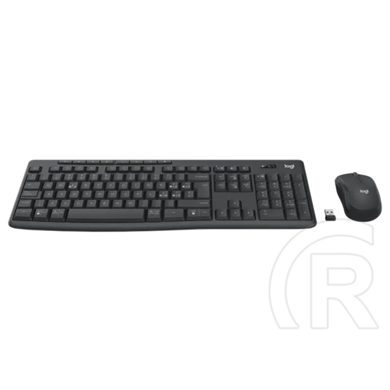 Logitech MK370 vezeték nélküli billentyűzet + optikai egér (DE, fekete)
