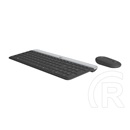 Logitech MK470 Slim cordless billentyűzet + egér (DE, USB, fekete/ezüst)