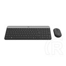 Logitech MK470 Slim cordless billentyűzet + egér (DE, USB, fekete/ezüst)