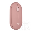 Logitech Pebble 2 M350s cordless optikai egér (Bluetooth, rózsaszín)