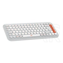 Logitech Pop Icon vezeték nélküli billentyűzet + egér Lilac/Off (US, fehér)