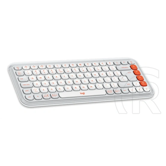 Logitech Pop Icon vezeték nélküli billentyűzet + egér Lilac/Off (US, fehér)