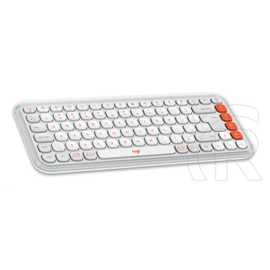 Logitech Pop Icon vezeték nélküli billentyűzet + egér Off (fehér)/Orange US