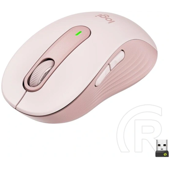 Logitech Signature M650 Large cordless optikai egér (USB/Bluetooth, rózsaszín)
