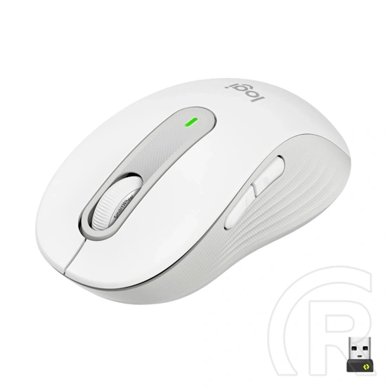 Logitech Signature M650 cordless optikai egér (USB/Bluetooth, fehér)