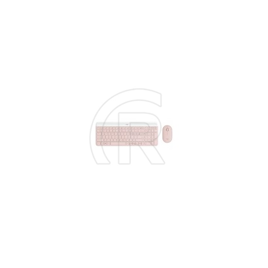 Logitech Slim MK470 Wireless billentyűzet + egér (HU, USB, rózsaszín)