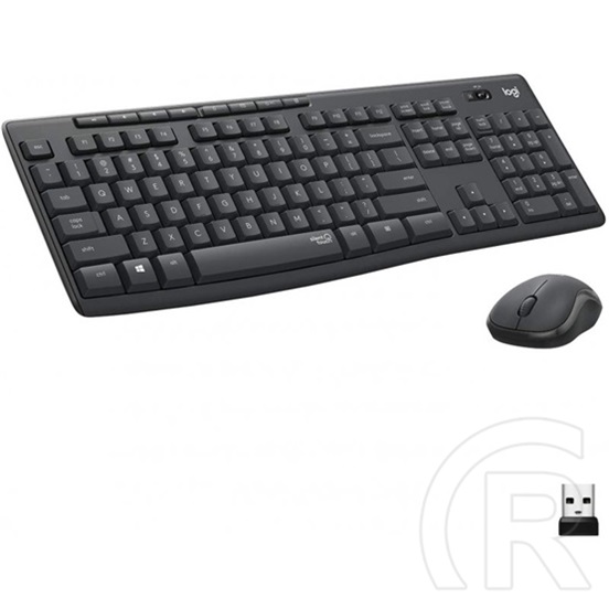 Logitech MK295 Silent Wireless Desktop billentyűzet + egér (US, USB, fekete)
