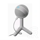 Logitech Yeti Orb Lightsync mikrofon (kondenzátor, kardioid, USB-C, USB-A, RGB világítás, 24 bit/48 kHz, fehér)