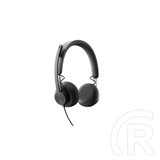 Logitech Zone Wired USB mikrofonos fejhallgató (vezetékes, hívás/zene, 1,9 m kábel, grafit)