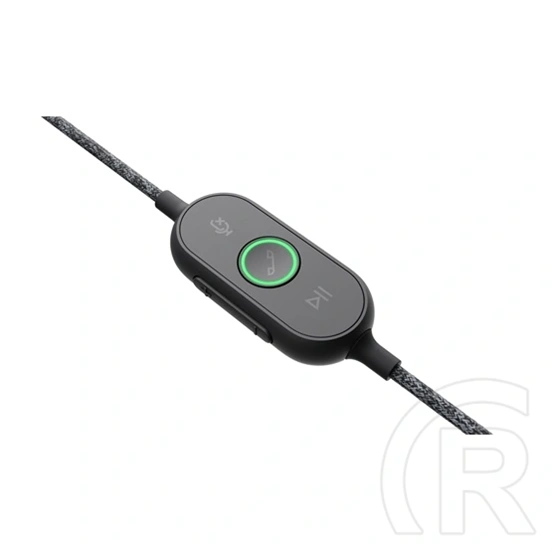 Logitech Zone Wired USB mikrofonos fejhallgató (vezetékes, hívás/zene, 1,9 m kábel, grafit)