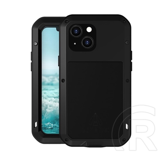 Love Mei Apple iPhone 13 mini Powerful  telefonvédő (extrém ütésálló + Gorilla Glass üveg) fekete