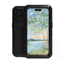 Love Mei Apple iPhone 16 Pro Max powerful defender védő (fém keret, erős ütésálló, porálló + képernyővédő üveg) fekete