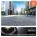 MIO MiVue C595WD Dual menetrögzítő kamera (2,0" kijelző, Full HD 1080p, 140°/130° látószög, GPS, WiFi, Sony STARVIS, fek