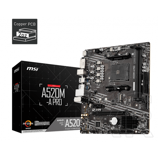 MSI A520M-A PRO (mATX, AM4)