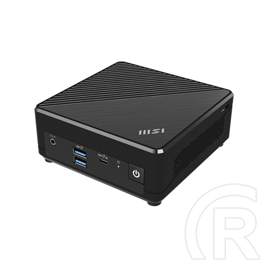 MSI Cubi N ADL-S-225BEU mini PC (Intel N100, M.2 NVMe, 4xUSB, USB-C, HDMI+DP, 2xRJ45, fekete)