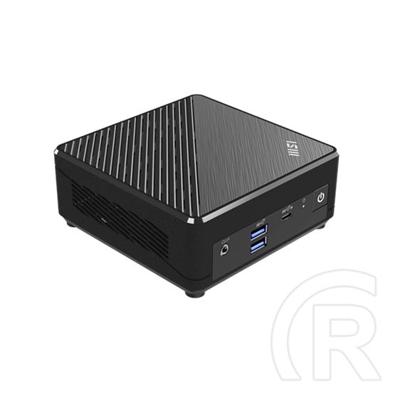 MSI Cubi N ADL-S-225BEU mini PC (Intel N100, M.2 NVMe, 4xUSB, USB-C, HDMI+DP, 2xRJ45, fekete)