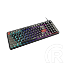 MSI Forge GK110 billentyűzet (HU, membrán, USB 2.0, RGB világítás, 97/98 billentyű, hangerő görgő, 3 állítható szög)