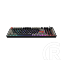 MSI Forge GK110 billentyűzet (HU, membrán, USB 2.0, RGB világítás, 97/98 billentyű, hangerő görgő, 3 állítható szög)