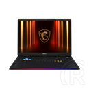 MSI Gaming NB Raider A18 HX A9WIG-064 (18", Ryzen 9 9955HX3D, 64GB, 2TB, RTX 5080 16GB, WIN11H, fekete, angol)