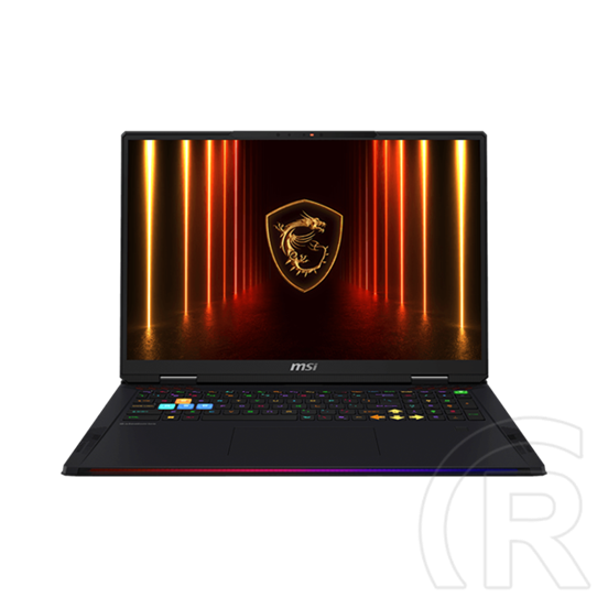 MSI Gaming NB Raider A18 HX A9WJG-063 (18", Ryzen 9 9955HX3D, 64GB, 2TB, RTX 5090 24GB, WIN11H, fekete, angol)