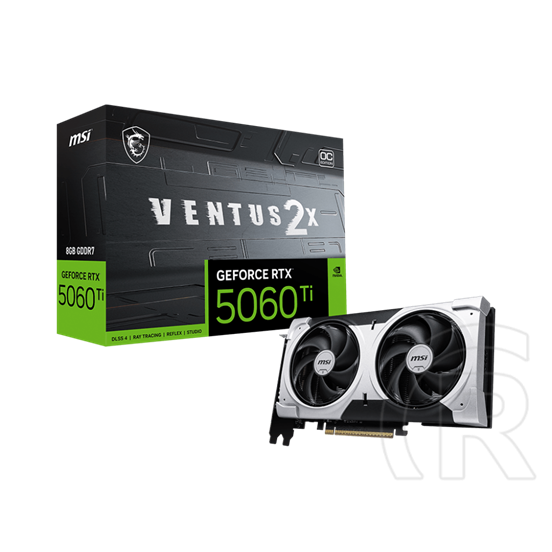 MSI GeForce RTX 5060 Ti 8G VENTUS 2X OC PLUS VGA (PCIe 5.0, 8 GB GDDR7, 128 bit, 3xDP+HDMI)