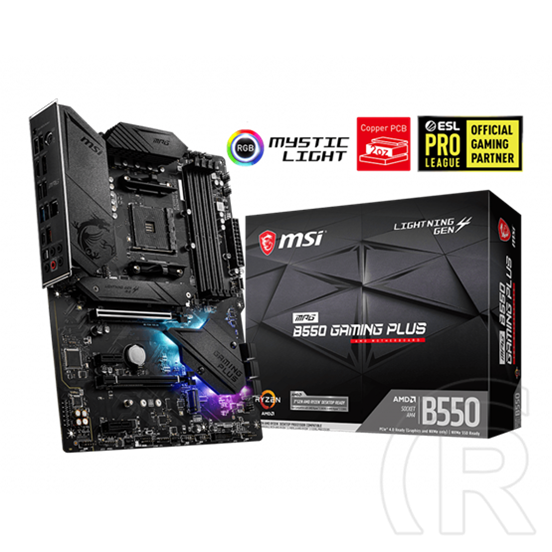 MSI MPG B550 GAMING PLUS (ATX, AM4)