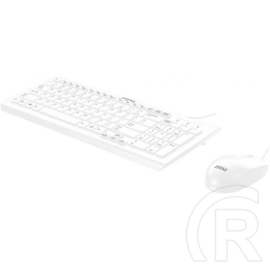 MSI SK9626MW billentyűzet és egér (HU, USB, vezetékes, fehér)