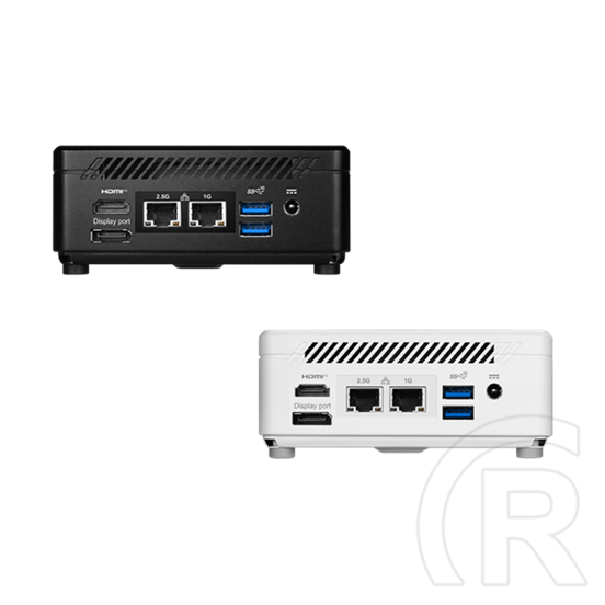 MSI mini PC Cubi 5 (i5-1235U, Iris XE, M.2 NVME, 2,5" SATA, 4xUSB, Thunderbolt 4, HDMI, DP, 2xRJ45, fekete)
