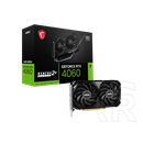 MSI Geforce RTX 4060 VENTUS 2X BLACK 8G OC VGA (PCIe 4.0, 8 GB GDDR6, 128 bit, 3xDP+HDMI)