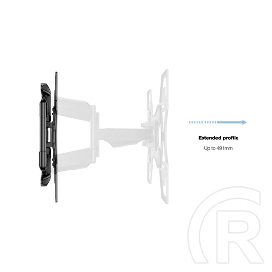 MULTIBRACKETS Flexarm Full Motion dupla fali konzol (40"-70", VESA 400x400, max. 45 kg, fekete)