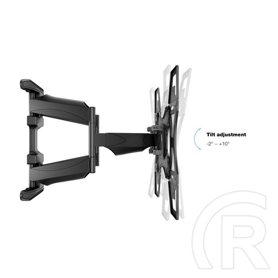 MULTIBRACKETS Flexarm Full Motion dupla fali konzol (40"-70", VESA 400x400, max. 45 kg, fekete)
