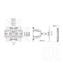 MULTIBRACKETS Flexarm Full Motion dupla fali konzol (40"-70", VESA 400x400, max. 45 kg, fekete)