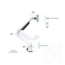 MULTIBRACKETS M gázrugós asztali konzol (15-34", VESA 75x75/100x100, max. 10 kg, fehér)