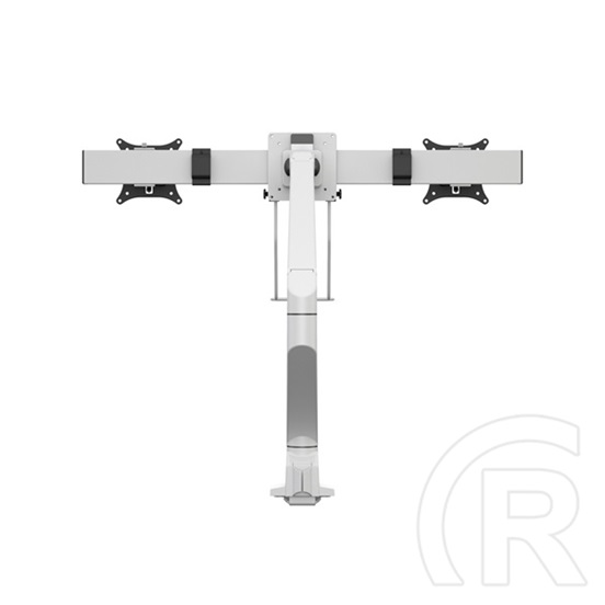 MULTIBRACKETS asztali konzol (2 képernyős, 15-28", VESA 75x75/100x100, fehér, gázrugós)
