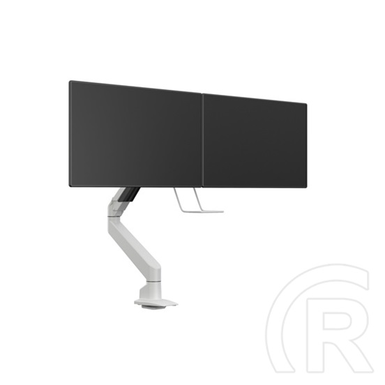 MULTIBRACKETS asztali konzol (2 képernyős, 15-28", VESA 75x75/100x100, fehér, gázrugós)